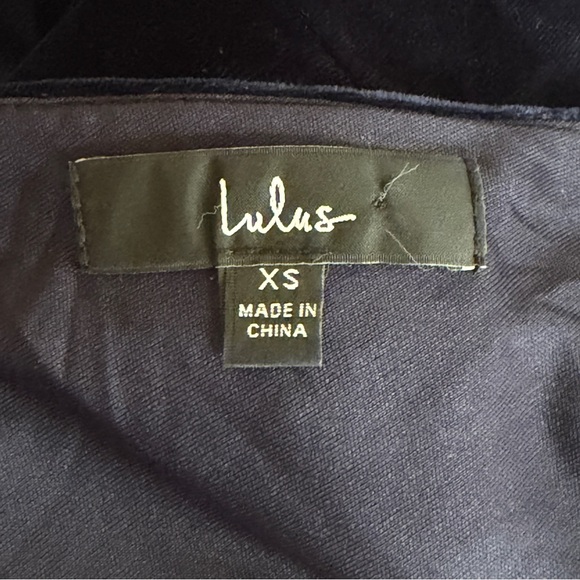 Lulus Feeling Flawless Navy Blue Velvet V-Neck Maxi Dress Formal Cocktail XS - Picture 7 of 11